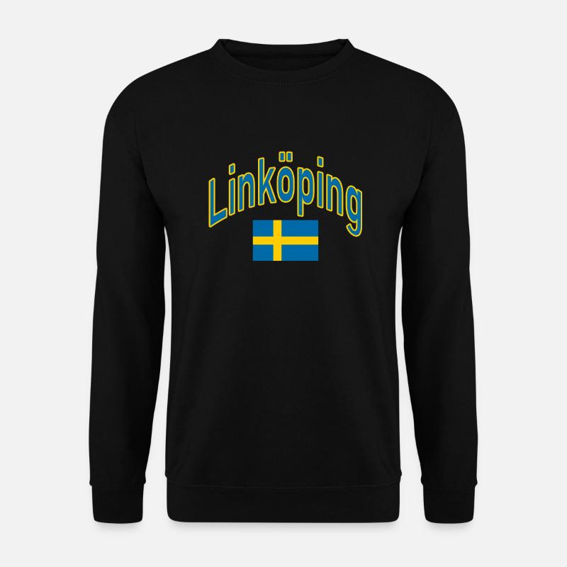Linköping schweden flagge - Unisex Pullover - Schwarz