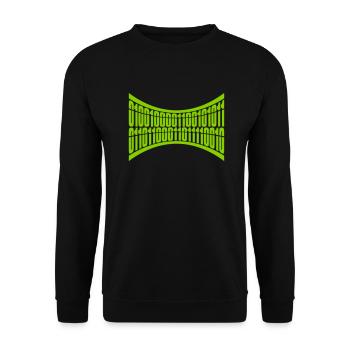 Langage de programme de code binaire - Sweat-shirt Unisexe - noir - Devant - Alina (178cm) & Michal (187cm)