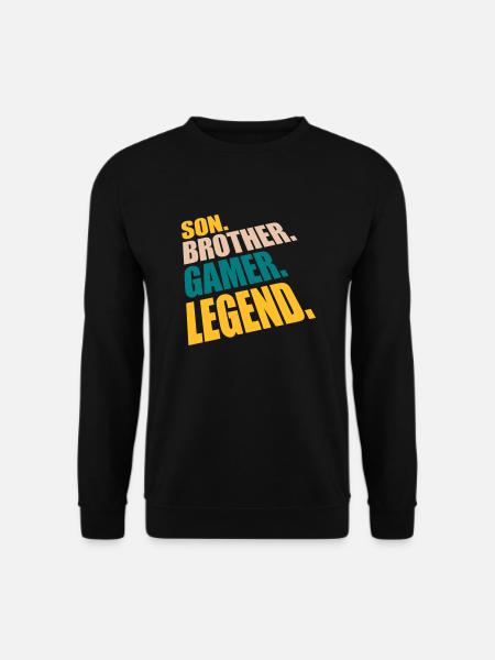 Son Brother Gamer Legend - Unisex Sweatshirt - black