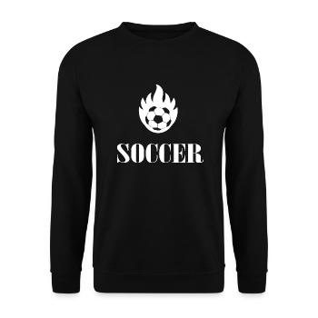 Fußball Soccer - Unisex Sweatshirt - black - Front - Alina (178cm) & Michal (187cm)