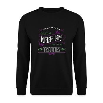 aircraft mechanic tools gift idea baseballclothing - Unisex Pullover - Schwarz - Vorne - Alina (178cm) & Michal (187cm)