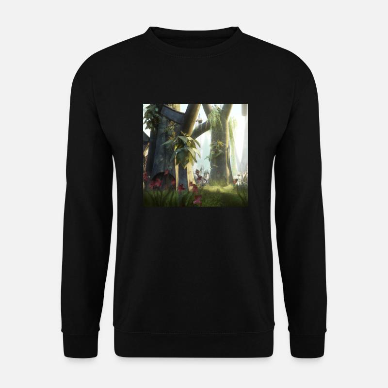 Magischer Wald - Unisex Pullover - Schwarz