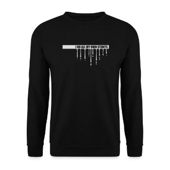 Toutes mes propres cascades - Sweat-shirt Unisexe - noir - Devant - Alina (178cm) & Michal (187cm)