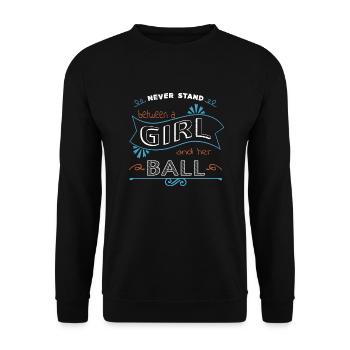 fun golflove golf clubs golfhoodie present golfing - Unisex Sweatshirt - black - Front - Alina (178cm) & Michal (187cm)