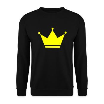 Vector Crown - Unisex Sweatshirt - black - Front - Alina (178cm) & Michal (187cm)