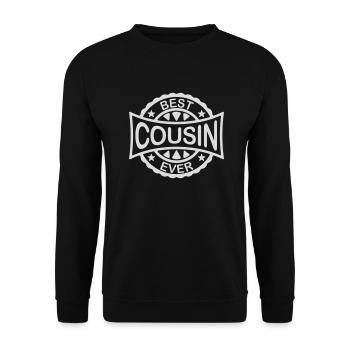 best cousin ever quote - Unisex Sweatshirt - black - Front - Alina (178cm) & Michal (187cm)