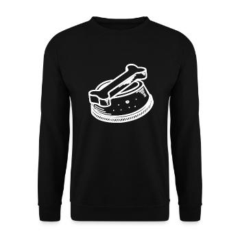 Hund Dog - Unisex Sweatshirt - black - Front - Alina (178cm) & Michal (187cm)