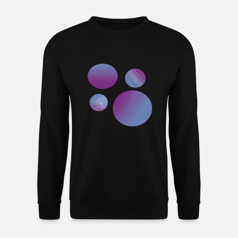 purple blue Planets - Unisex Pullover - Schwarz