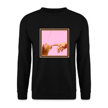 Chat - Sweat-shirt Unisexe - noir - Devant - Alina (178cm) & Michal (187cm)