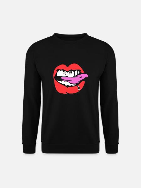 nipple piercing - Unisex Sweatshirt - black