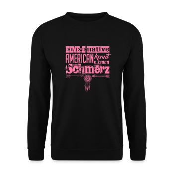 Lustiger Spruch & Satire über Gendern & Wokeness - Unisex Pullover - Schwarz - Vorne - Alina (178cm) & Michal (187cm)