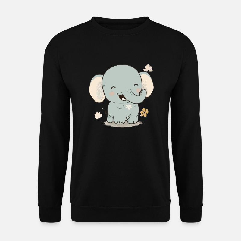 Elefantenbaby - Unisex Pullover - Schwarz
