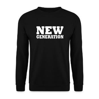 New generation - Unisex Sweatshirt - black - Front - Alina (178cm) & Michal (187cm)