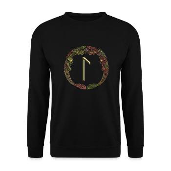 Laguz - Unisex Sweatshirt - black - Front - Alina (178cm) & Michal (187cm)
