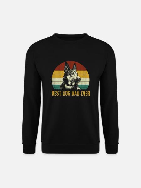 Bester Deutscher Schäferhund Papa aller Zeiten Vatertag - Unisex Pullover - Schwarz