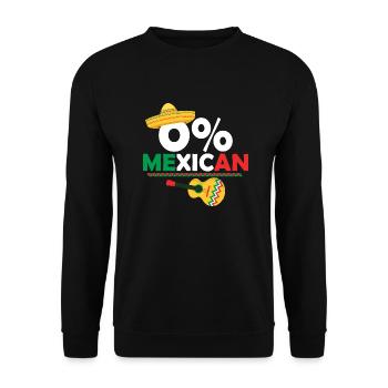 0% Gringo mexicain Cinco De Mayo Party Gringo - Sweat-shirt Unisexe - noir - Devant - Alina (178cm) & Michal (187cm)