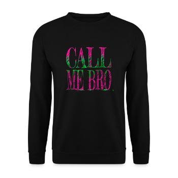 Adoptive BTC Birthday Best Bitcoin Lover - Unisex Sweatshirt - black - Front - Alina (178cm) & Michal (187cm)