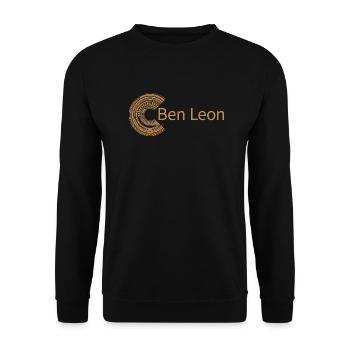 Für Ben Leon - Unisex Pullover - Schwarz - Vorne - Alina (178cm) & Michal (187cm)