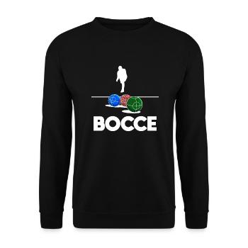 Bocce Bocci Colorful Balls Player I Gift - Unisex Sweatshirt - black - Front - Alina (178cm) & Michal (187cm)