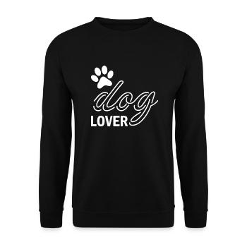 Dog Hund - Unisex Pullover - Schwarz - Vorne - Alina (178cm) & Michal (187cm)