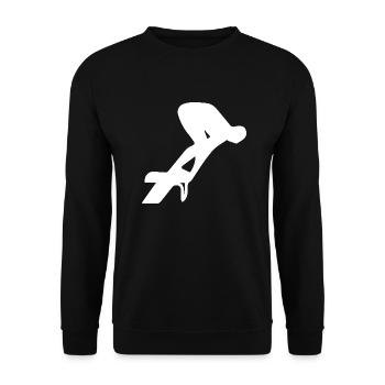 Triathlon Natation Bike Run Marathon - Sweat-shirt Unisexe - noir - Devant - Alina (178cm) & Michal (187cm)
