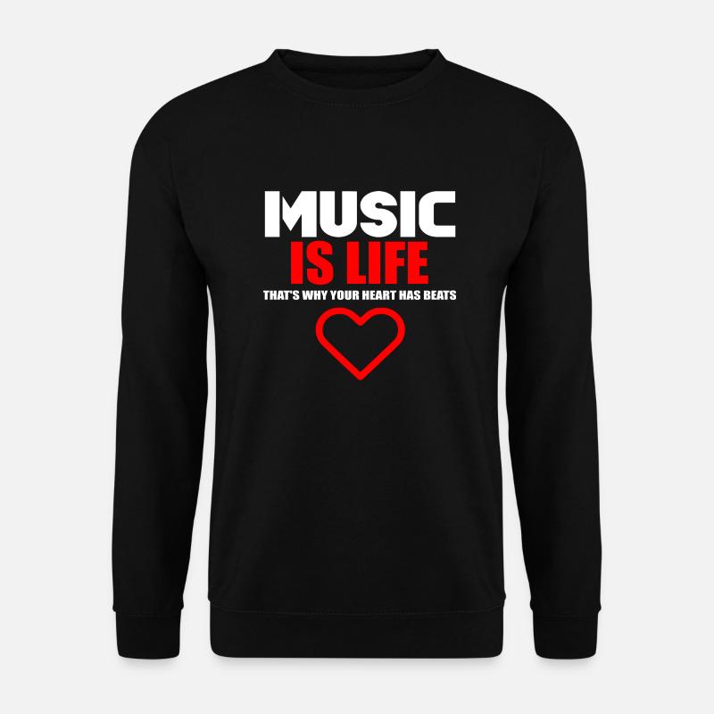 Life-Musik-Logo - Unisex Pullover - Schwarz