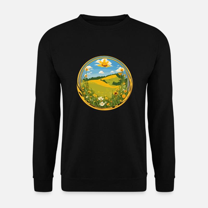 Blühender Frühling - Unisex Pullover - Schwarz