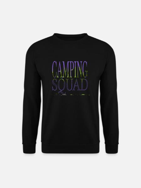 camping hoodie hike camping funny tshirt humor - Unisex Pullover - Schwarz
