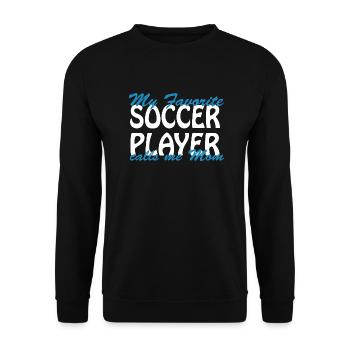 Fußball Soccer - Unisex Sweatshirt - black - Front - Alina (178cm) & Michal (187cm)