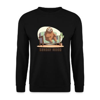 Ambiance du dimanche - Sweat-shirt Unisexe - noir - Devant - Alina (178cm) & Michal (187cm)