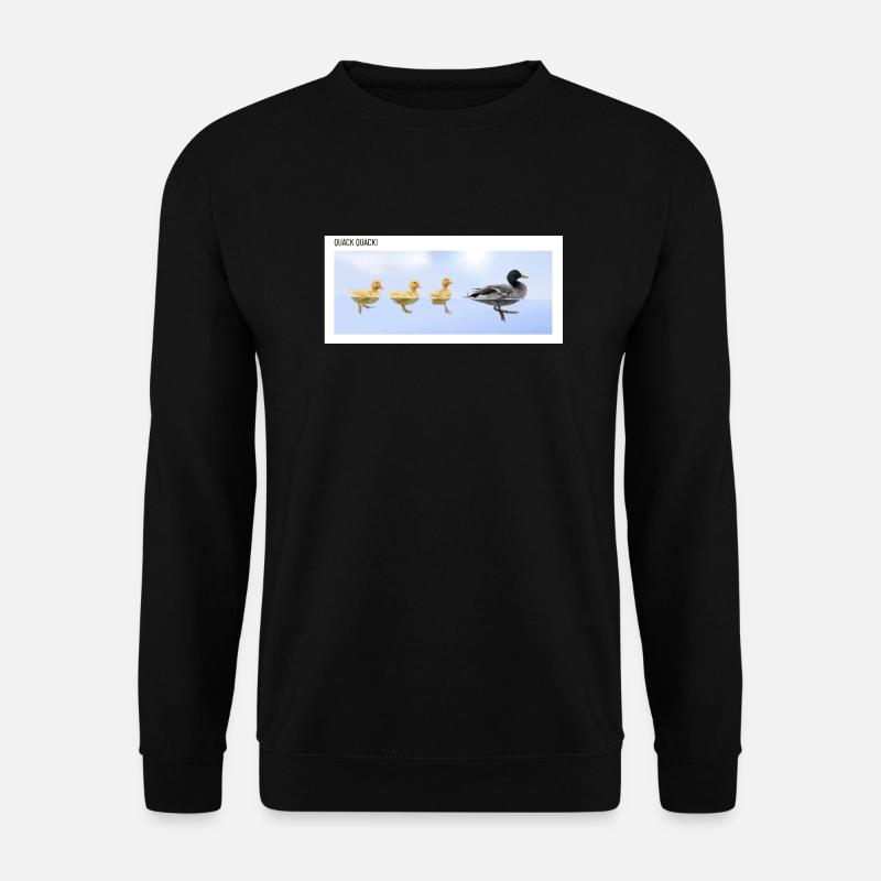 Duck Quack Quack - Unisex Pullover - Schwarz