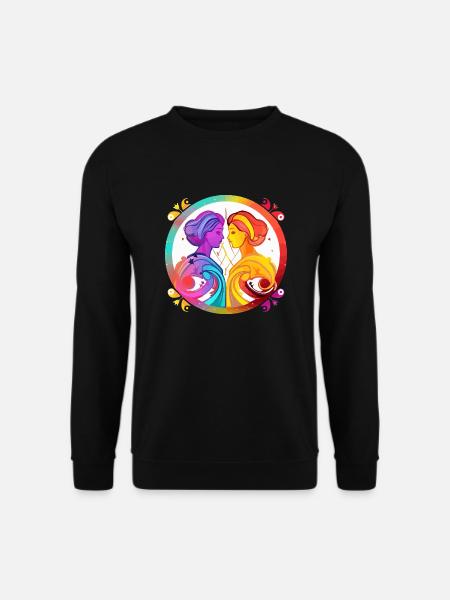 Lo and Li Gemini - Unisex Sweatshirt - black