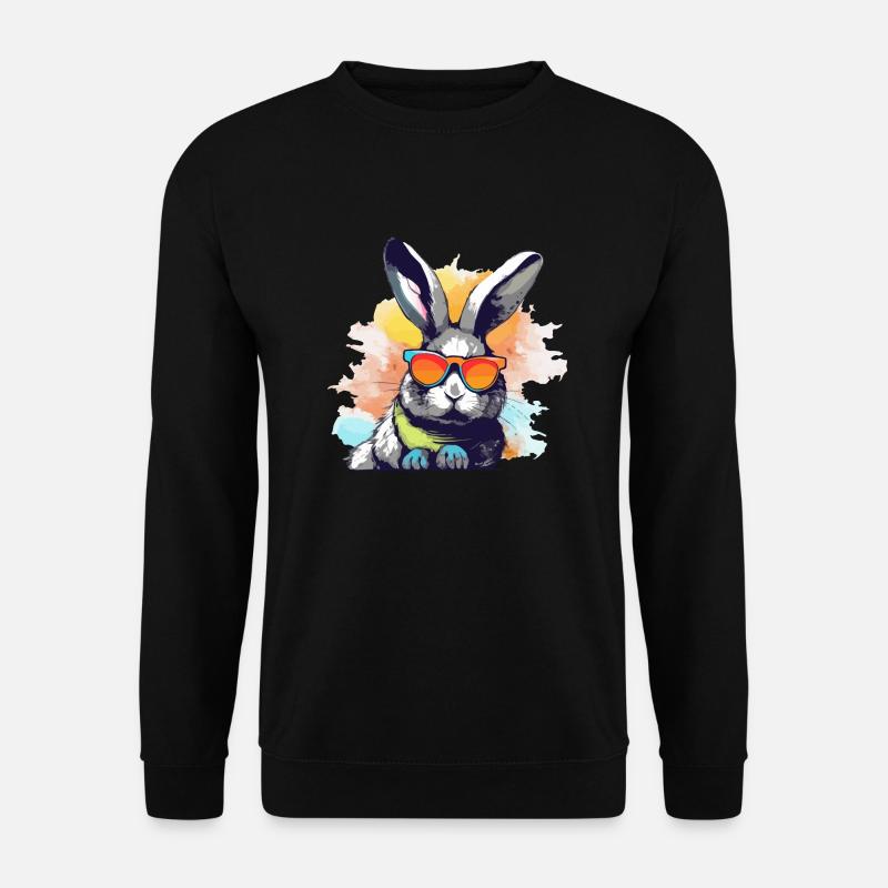 Log the rabbit - Unisex Sweatshirt - black