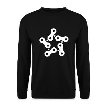 Triathlon Swim Bike Run Marathon - Unisex Pullover - Schwarz - Vorne - Alina (178cm) & Michal (187cm)