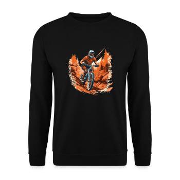 Maillot de descente - T-shirt VTT VTT - Sweat-shirt Unisexe - noir - Devant - Alina (178cm) & Michal (187cm)
