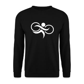 Triathlon Natation Bike Run Marathon - Sweat-shirt Unisexe - noir - Devant - Alina (178cm) & Michal (187cm)