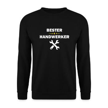 Handwerker Handyman Handwerk Werkzeug - Unisex Pullover - Schwarz - Vorne - Alina (178cm) & Michal (187cm)
