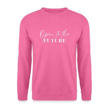 Ouvert sur l’avenir - Sweat-shirt Unisexe - rose - Devant