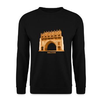 Malchin Kalensches Tor Mecklenburg-Vorpommern - Unisex Sweatshirt - black - Front - Alina (178cm) & Michal (187cm)