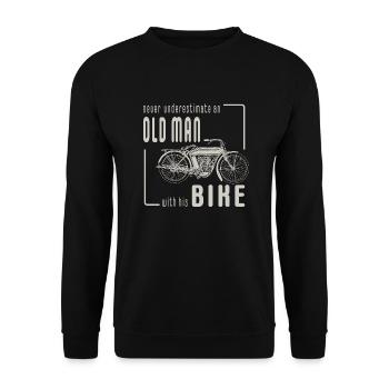 never underestimate - Unisex Sweatshirt - black - Front - Alina (178cm) & Michal (187cm)