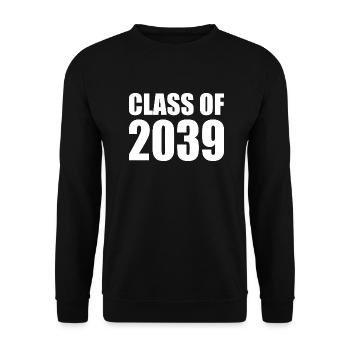 Class of 2039 - Unisex Pullover - Schwarz - Vorne - Alina (178cm) & Michal (187cm)