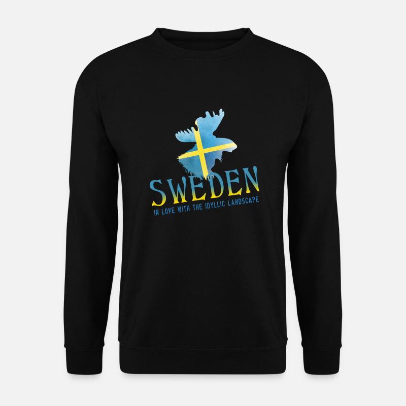 Sweden Sverige Schweden - Unisex Pullover - Schwarz