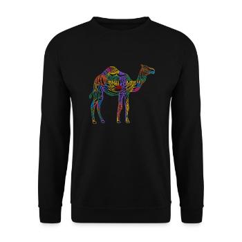 Chameau - Sweat-shirt Unisexe - noir - Devant - Alina (178cm) & Michal (187cm)