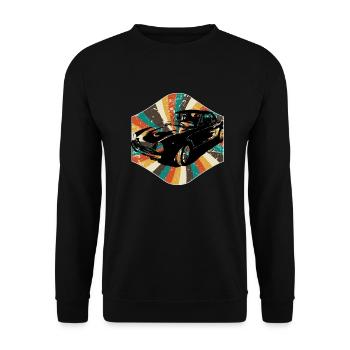 Classic Car - Unisex Sweatshirt - black - Front - Alina (178cm) & Michal (187cm)