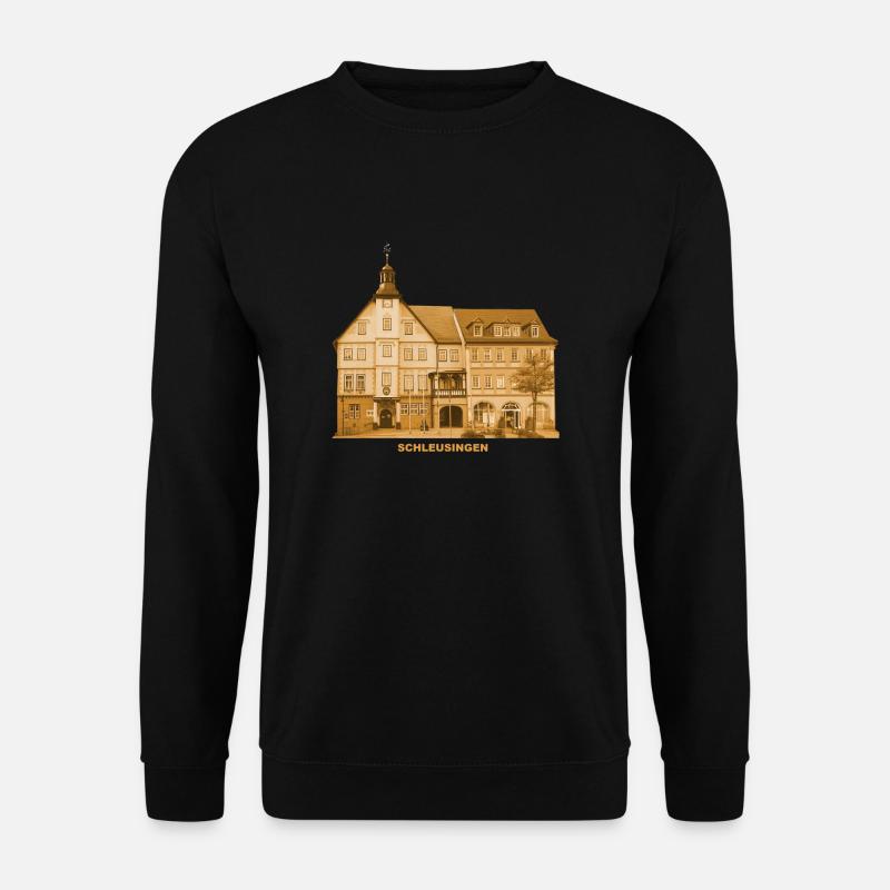 Schleusingen Town Hall Hildburghausen Thuringia - Unisex Sweatshirt - black