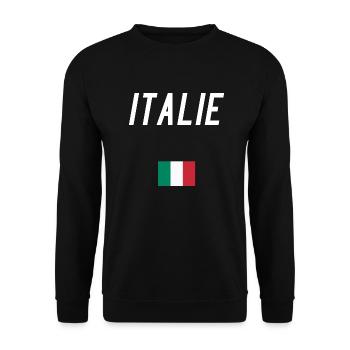 italie - Sweat-shirt Unisexe - noir - Devant - Alina (178cm) & Michal (187cm)