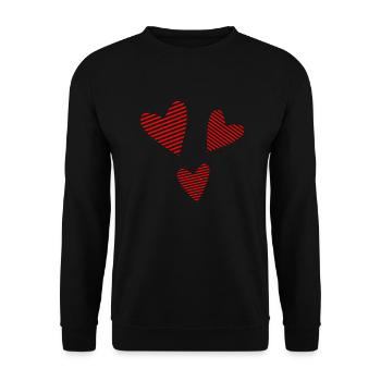 ALLES GUTE ZUM GEBURTSTAG. ALLES GUTE ZUM GEBURTSTAG. JAHRESTAG. - Unisex Pullover - Schwarz - Vorne - Alina (178cm) & Michal (187cm)