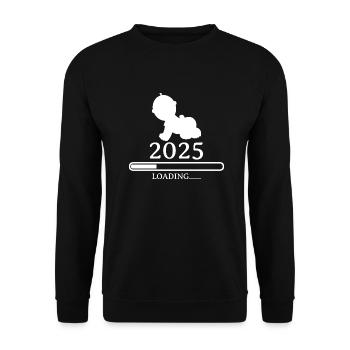 Baby loading 2025 - Unisex Sweatshirt - black - Front - Alina (178cm) & Michal (187cm)