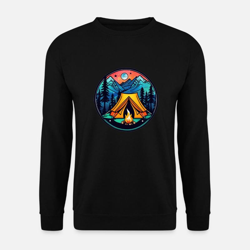 Camping & Campfire - Unisex Sweatshirt - black