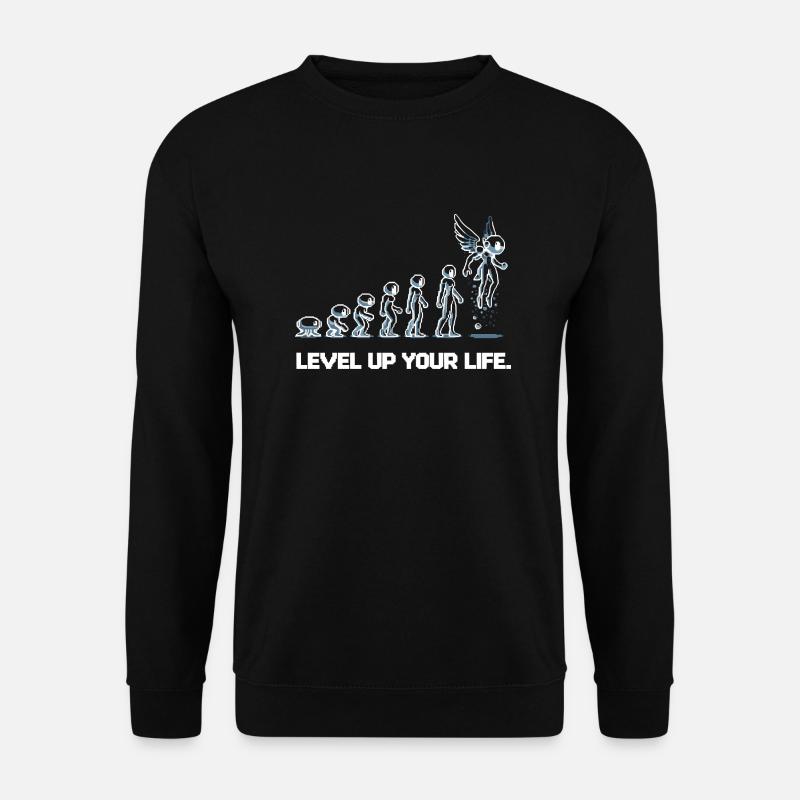Level up Your Life - Unisex Sweatshirt - black